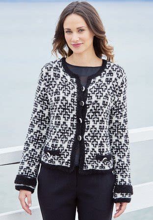 jacke chanel stricken|Strickanleitung: Très chic .